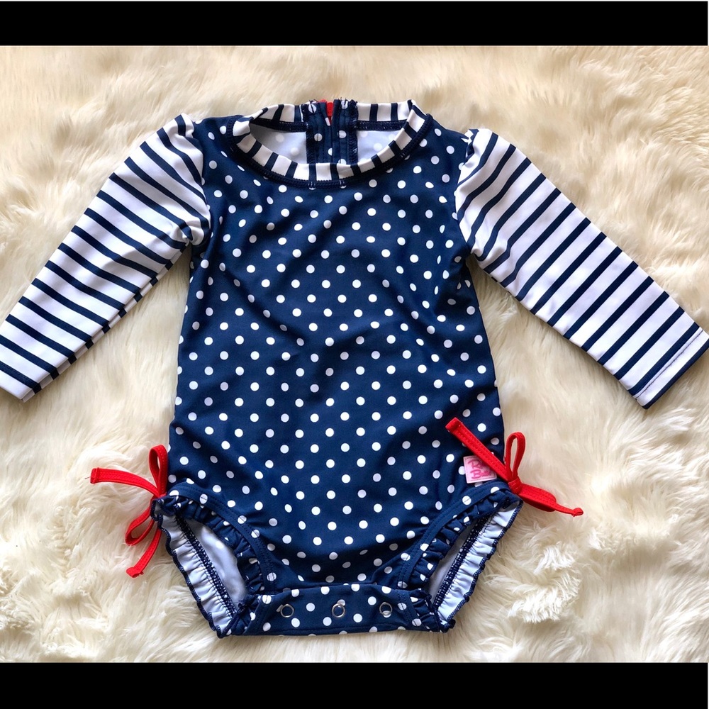 RuffleButts Swimsuit 6/12M